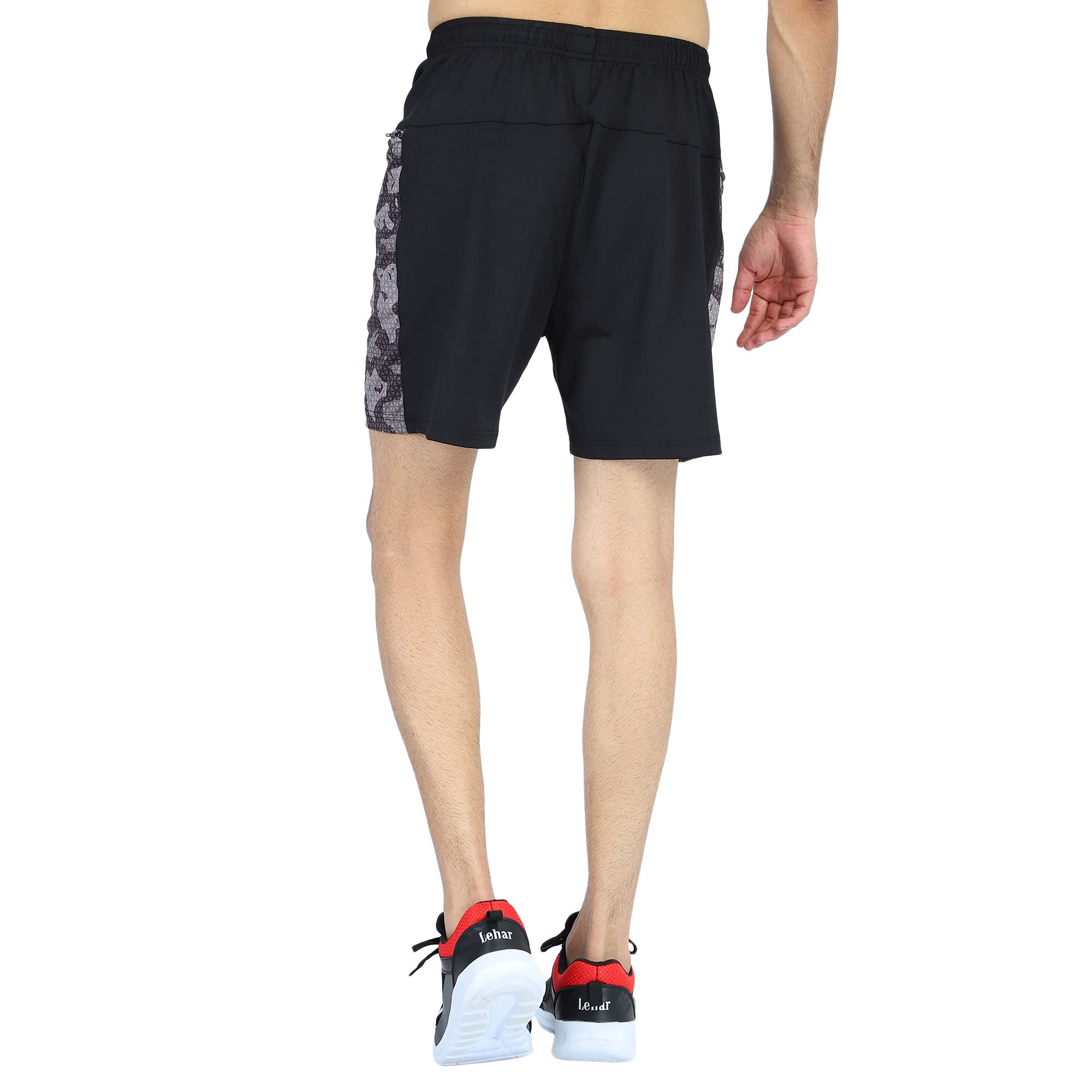 Teknik Acti-Fit Polyspandex Sports Shorts - Men's Regular Fit Gym Workout Running Basketball Shorts for Active Lifestyle