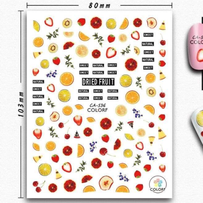 CA COLORF Nail Art Stickers - Premium Waterproof Nail Decals for Women, DIY Nail Designs with Easy Application - Perfect for Parties, Weddings, and Special Occasions