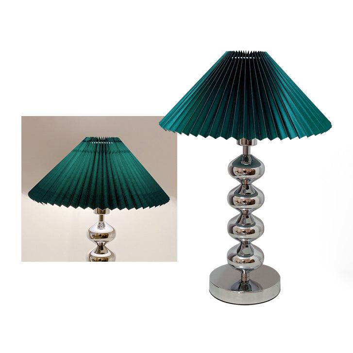 Aleisha Pleated Table Lamp - Modern Bedside Lighting for Bedroom, Living Room & Office - Soft Ambient Light with Adjustable Brightness