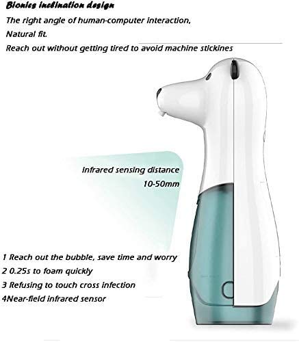 Touchless Automatic Soap Dispenser with Infrared Motion Sensor - 11oz/350ml Hands-Free Soap Dispenser for Kitchen, Bathroom, Office & Hotel - Ideal for Home, School and Commercial Use
