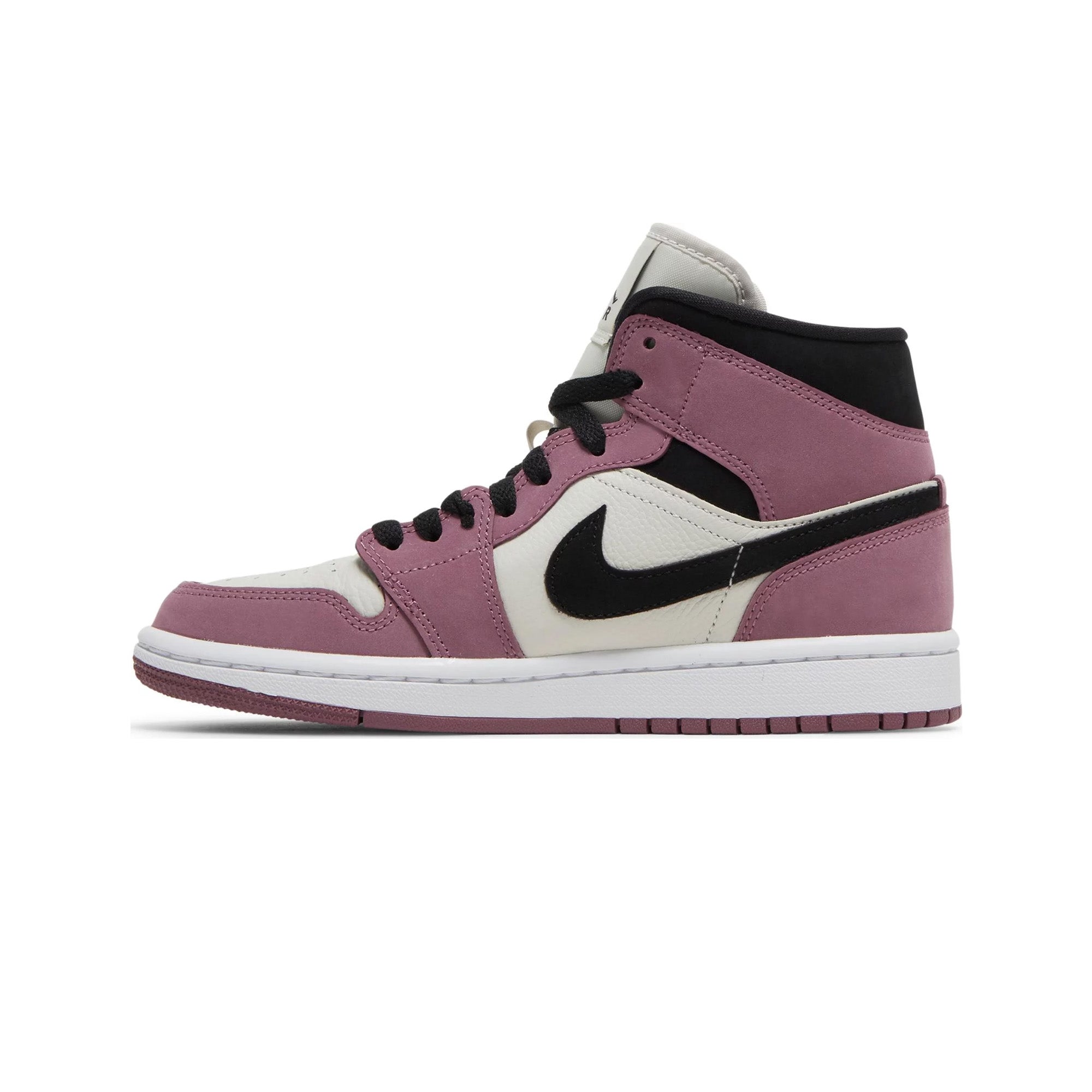Air Jordan 1 Mid SE 'Light Mulberry' Women's Basketball Shoes (2022) - Stylish Sneakers for Casual Wear, Gym & Street Fashion