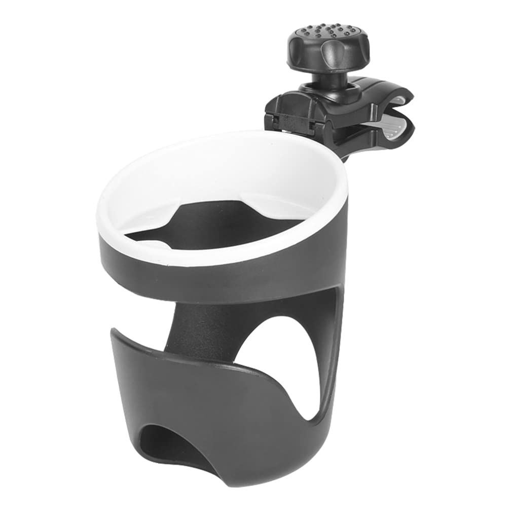 Universal Bike Water Bottle Holder & Stroller Cup Holder - Adjustable Drink Rack for Bicycles, Baby Strollers, Wheelchairs, Walkers & Jogging Strollers - Durable Black Accessory (Perfect for Cycling, Jogging, Parenting & Outdoor Activities)