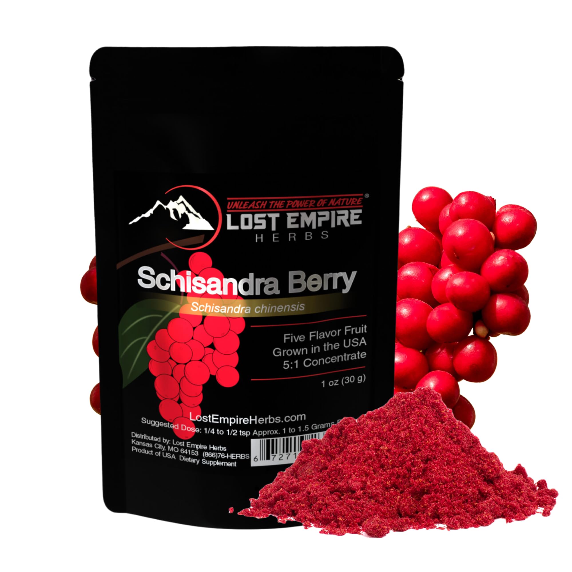 Organic Schisandra Berry Powder 5:1 Extract - Premium Adaptogenic Herb for Liver Detox, Brain Health & Stress Relief - Gluten Free, Paleo, Vegan, Keto Supplement (30g) - Perfect for Smoothies, Tea & Wellness Routines