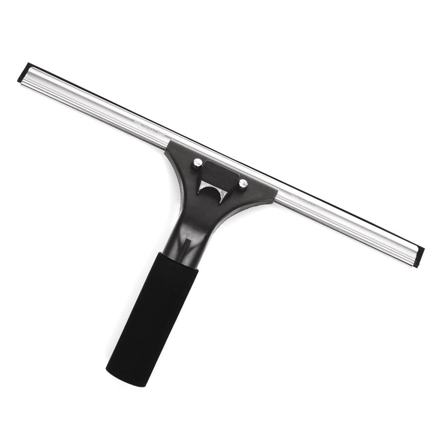 Ettore Ledge Eze Stainless Steel Squeegee with Complete Kit - Streak-Free Window Cleaning for Home, Office & Car Glass Surfaces