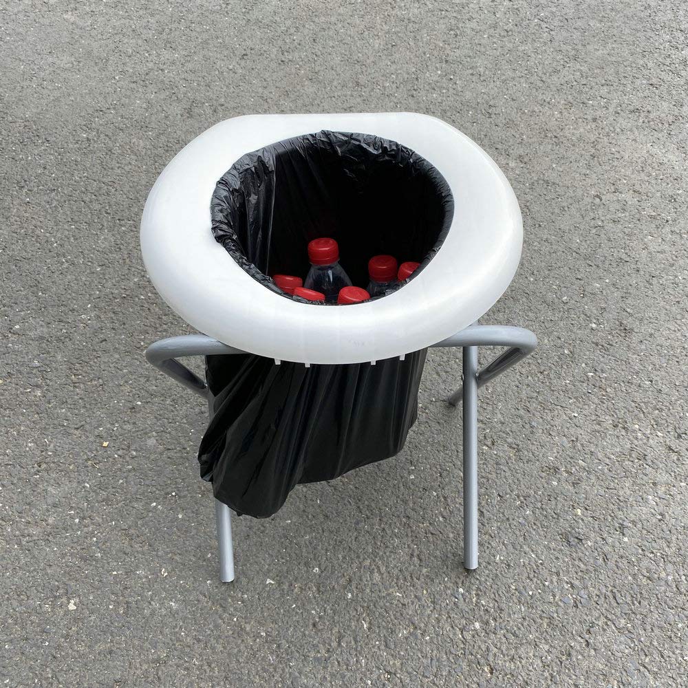 Portable Camping Toilet - Lightweight Folding Travel Toilet for Outdoor Adventures, Hiking, RV Trips & Emergency Use | Compact & Sanitary Camp Commode for Campers & Survival Kits