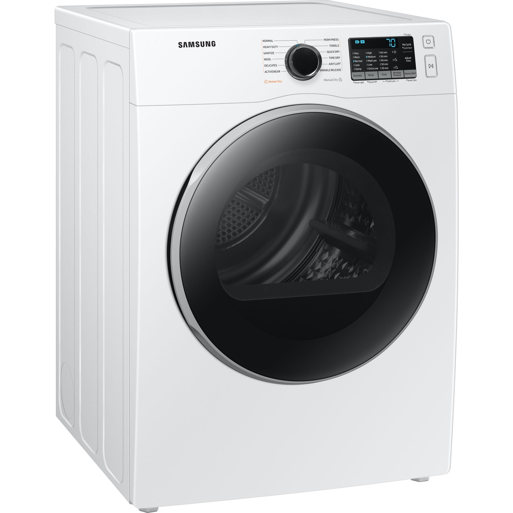 Samsung DV25B6800EW 7.5 cu. ft. Front Load Electric Dryer - Energy Star Certified, White | Perfect for Laundry Rooms, Apartments & Homes
