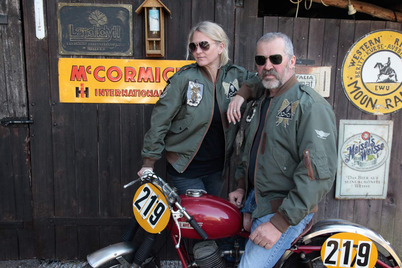 USAF L-2 Blackbird Nylon Bomber Jacket - MA-1 Flight Jacket for Men | Military Style Outerwear for Casual Wear & Aviation Enthusiasts