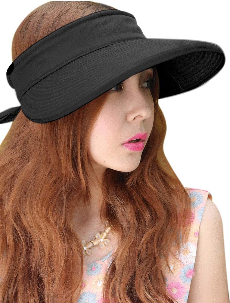 HINDAWI Women's UV Protection Wide Brim Sun Hat - Foldable Summer Beach Hat for Outdoor Activities, Gardening, Travel & Vacation Accessories