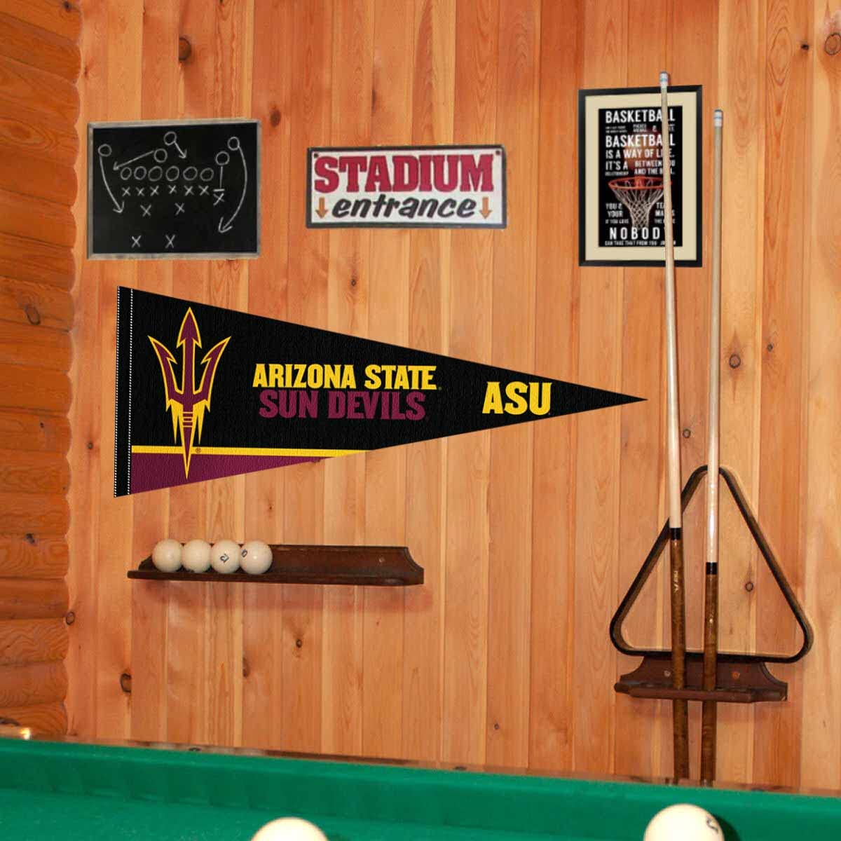 Arizona State Sun Devils College Pennant - Full Size Felt Banner for Room Decor, Game Day & Tailgating - Official NCAA Licensed Merchandise