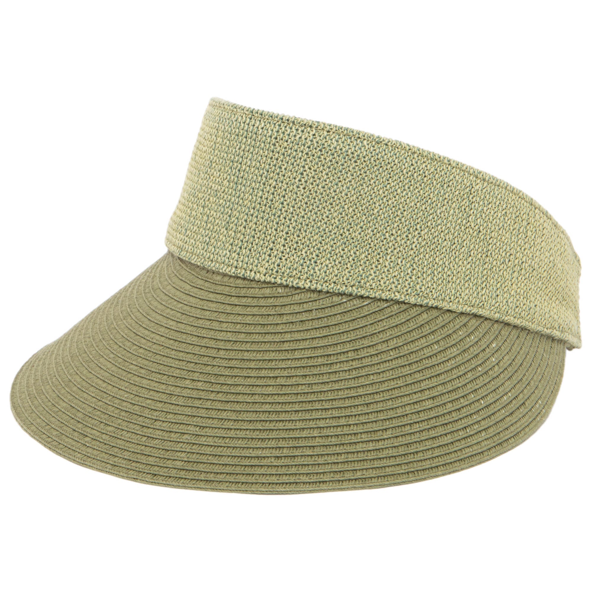 Monte Visor with Crochet Crown Panel - Stylish Sun Hat for Women - Perfect for Beach, Gardening & Outdoor Activities