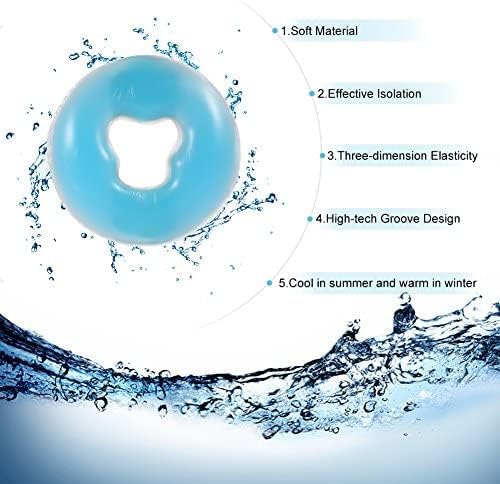 Wakects Silicone Gel Face Massage Pillow - Reusable Beauty Salon & SPA Table Pad, 26 x 1.8cm, 4 Colors (Sky Blue) | Skin Care, Facial Relaxation & Anti-Aging Treatment