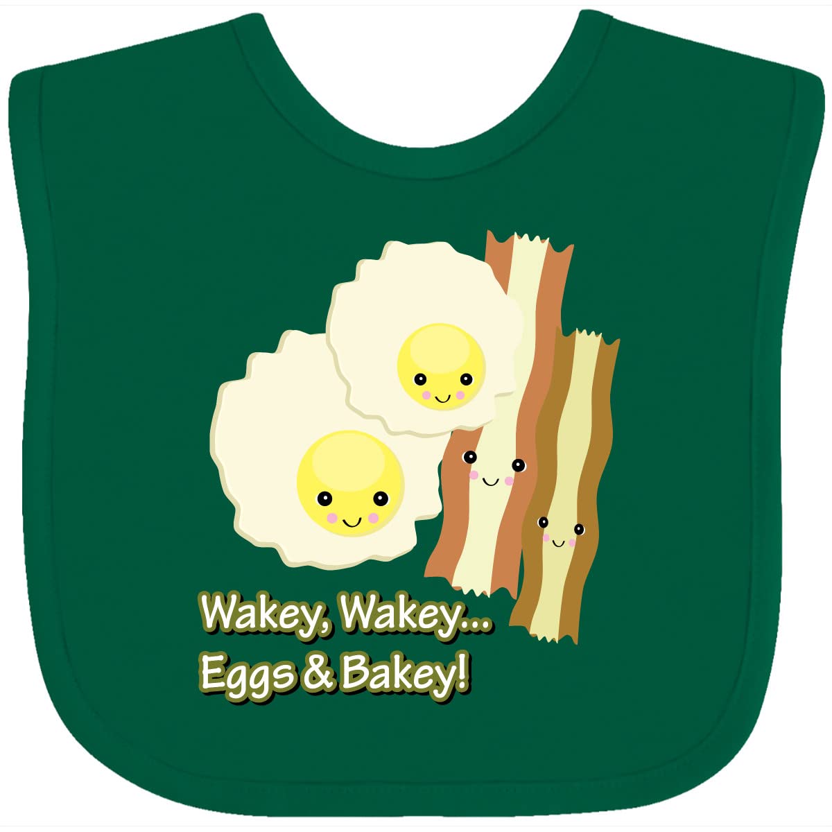 Cute Kawaii Baby Bib - Wakey Wakey Eggs N Bakey for Feeding Time