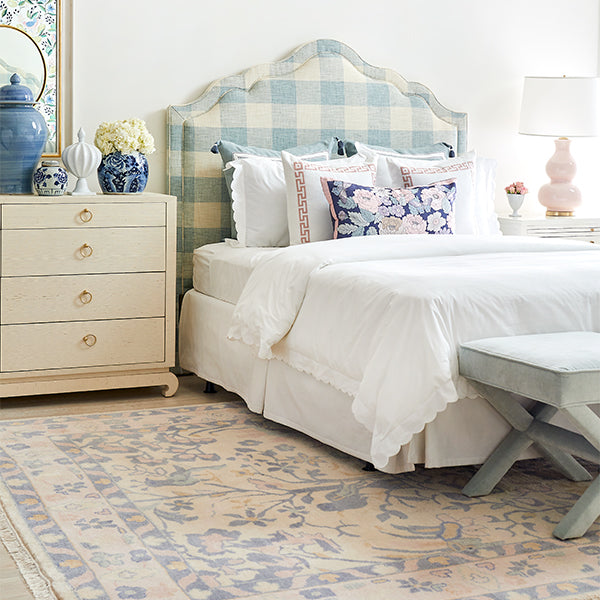 Blush Pink Aviary Rug - Soft Floral Bird Print Area Rug for Living Room, Bedroom & Nursery - Perfect for Home Decor & Cozy Spaces