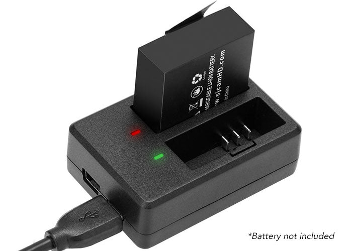 Dual Slot Battery Charger for SJCAM SJ6 Legend Action Camera - Fast Charging for Outdoor Adventures, Travel & Vlogging
