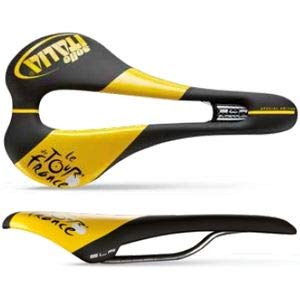 Selle Italia SLR Superflow TDF Bike Saddle for Men & Women - Lightweight & Comfortable Cycling Seat, Black, S3 Size - Perfect for Road Bikes, Triathlon & Long Distance Riding