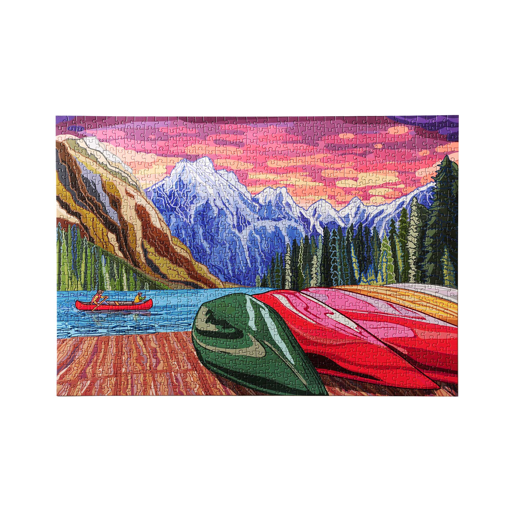 Sunset Paddle 1000 Piece Jigsaw Puzzle for Adults - Beautiful Beach Sunset Landscape Art - Perfect for Family Game Night & Relaxation