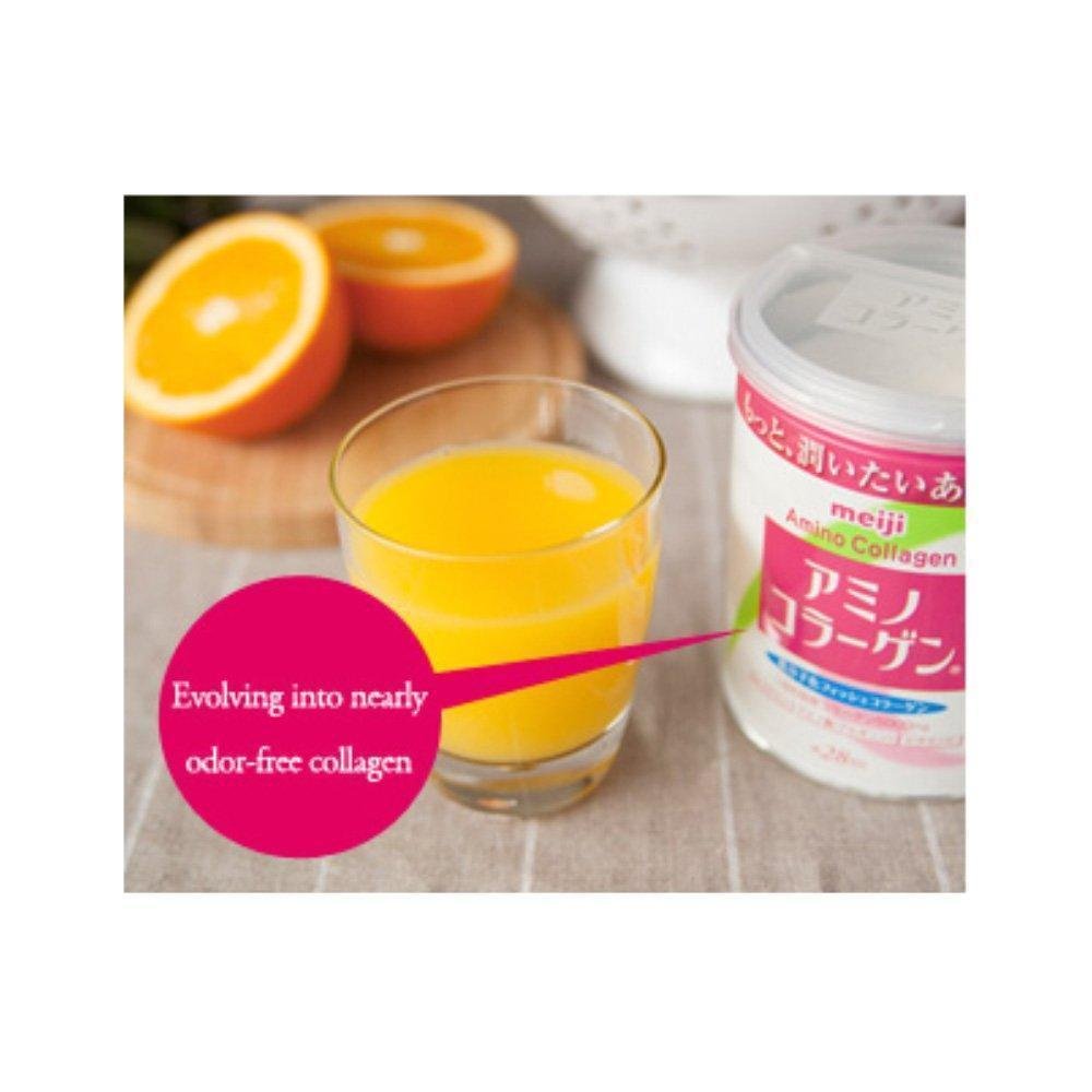Meiji Amino Collagen Powder 196g - 28 Day Supply | Beauty Supplement for Skin, Hair & Nails | Supports Hydration & Elasticity | Perfect for Daily Wellness Routine & Anti-Aging Care