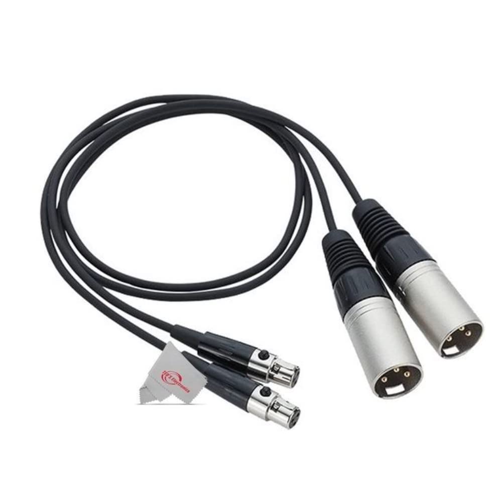Zoom TXF-8 TA3 to XLR Cable Pair - Professional Audio Interface Cable for Studio Recording & Live Sound | Compatible with Zoom F8, F8n, F6 Recorders | Includes Music Maker Mix & Master Suite for Audio Production