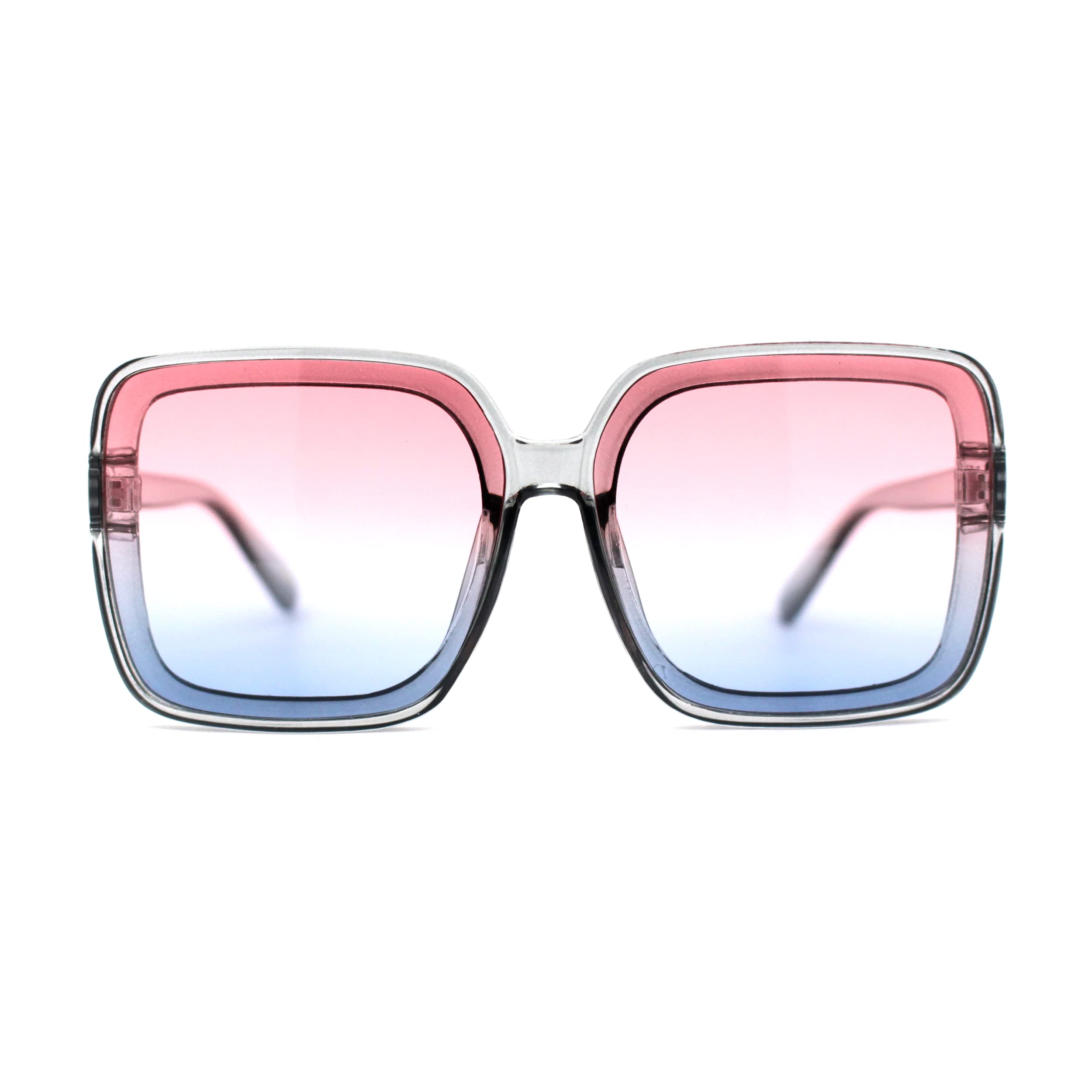 Minimalist Rectangular Butterfly Sunglasses for Women - Lightweight Plastic Frame UV Protection - Perfect for Beach, Driving & Outdoor Activities