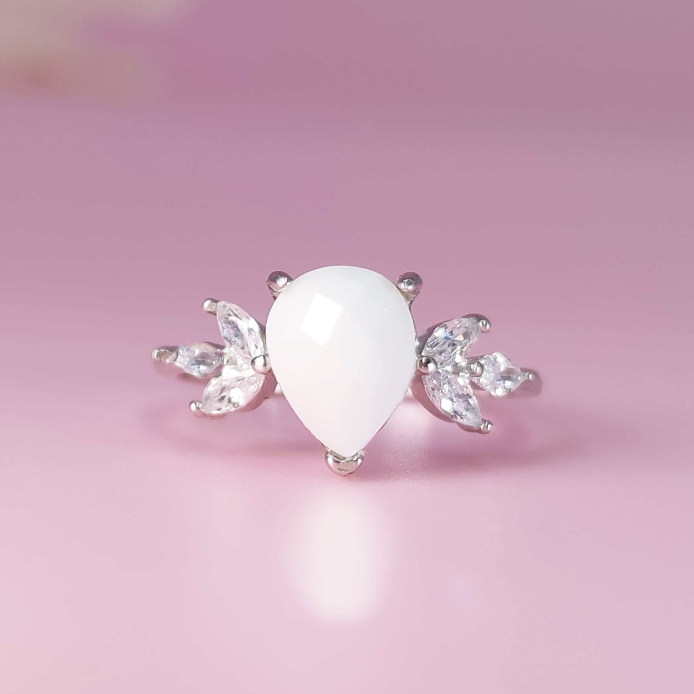 Sterling Silver Teardrop Breastmilk Keepsake Ring DIY Kit - Handmade Memorial Jewelry for Moms, Perfect for Baby Shower Gifts & Cherishing Precious Memories
