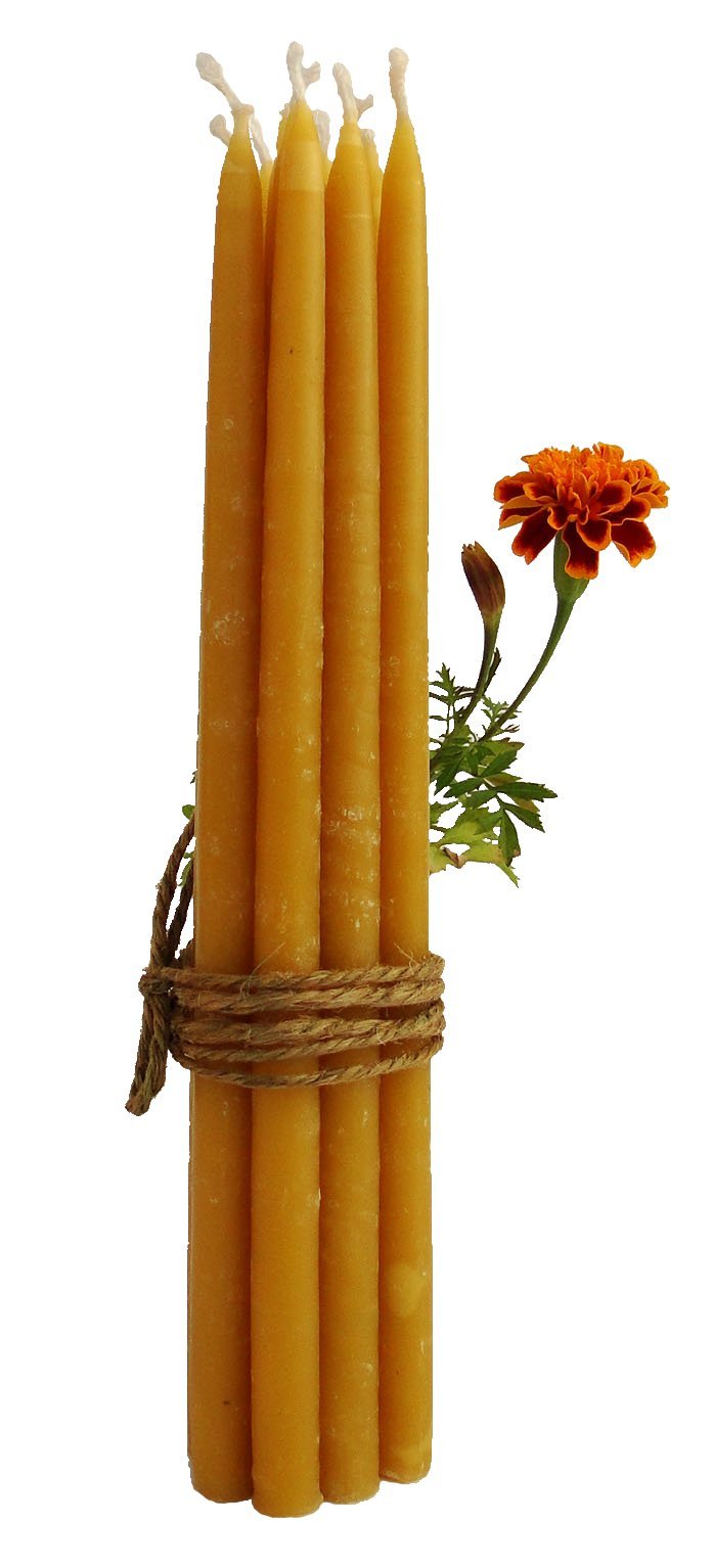 Organic 100% Pure Beeswax Candles - Handmade 2-Hour Burn Time, 7.5