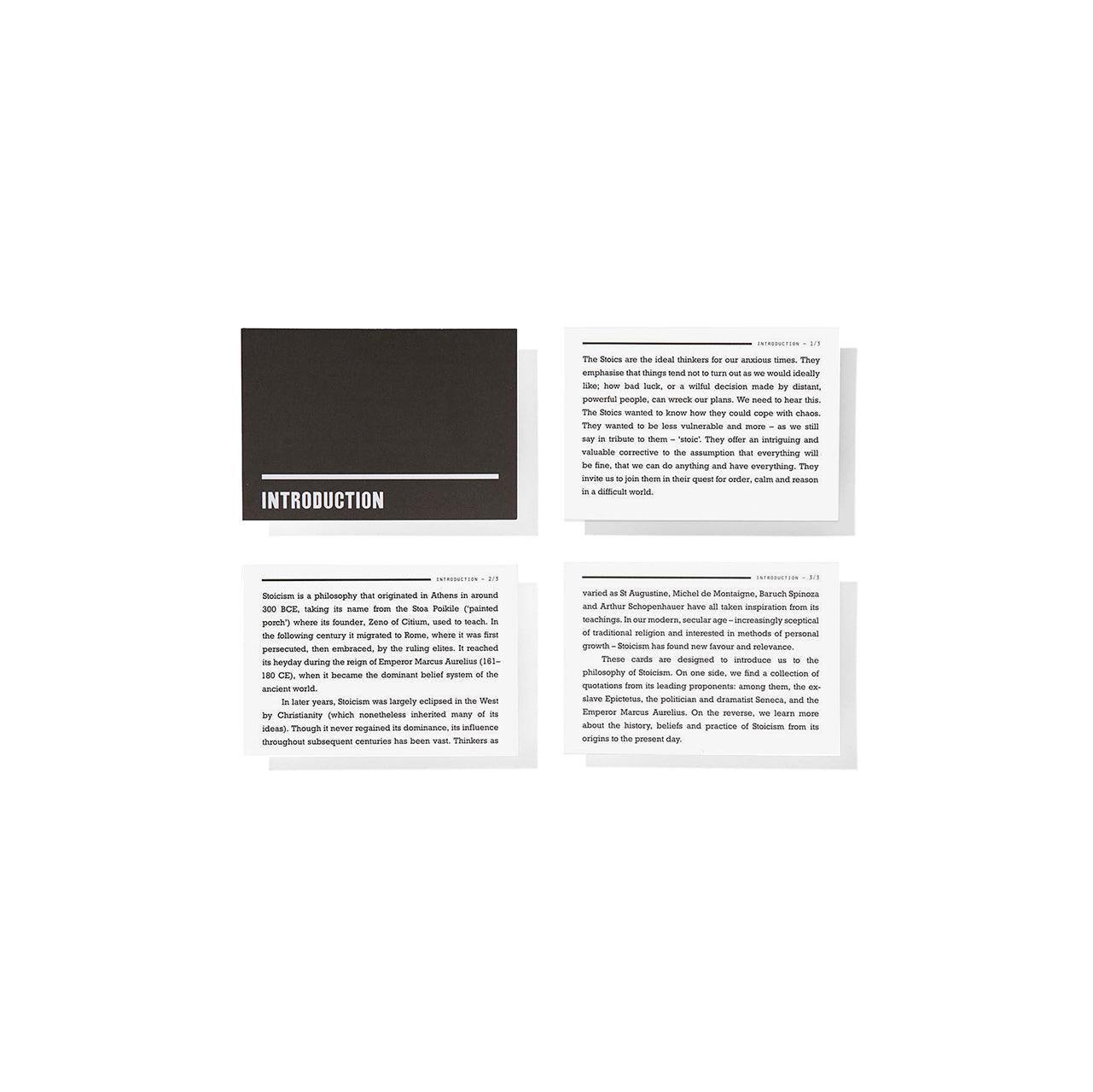 Stoicism Card Set - 50 Inspirational Stoic Quotes & Wisdom Cards for Daily Motivation, Meditation & Self-Improvement | Perfect for Journaling, Office Decor & Gift Giving