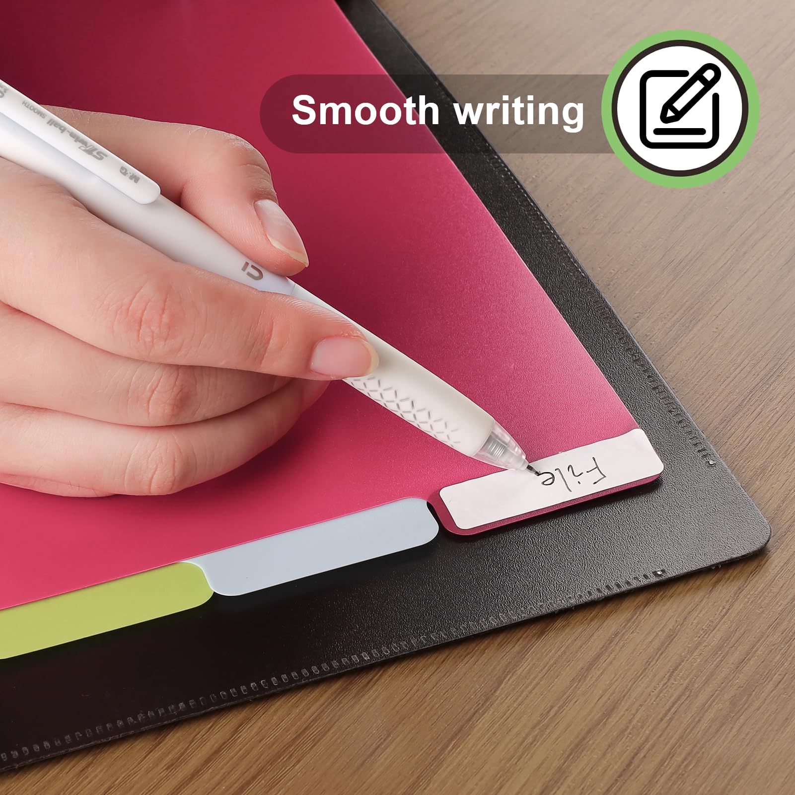 12-Piece Colorful Plastic Tab Dividers for 3-Ring Binders - 2 Sets of 6 Tabs, Durable Page Organizers for School, Office & Home Filing Systems - Perfect for Notebooks, Presentations & Document Organization