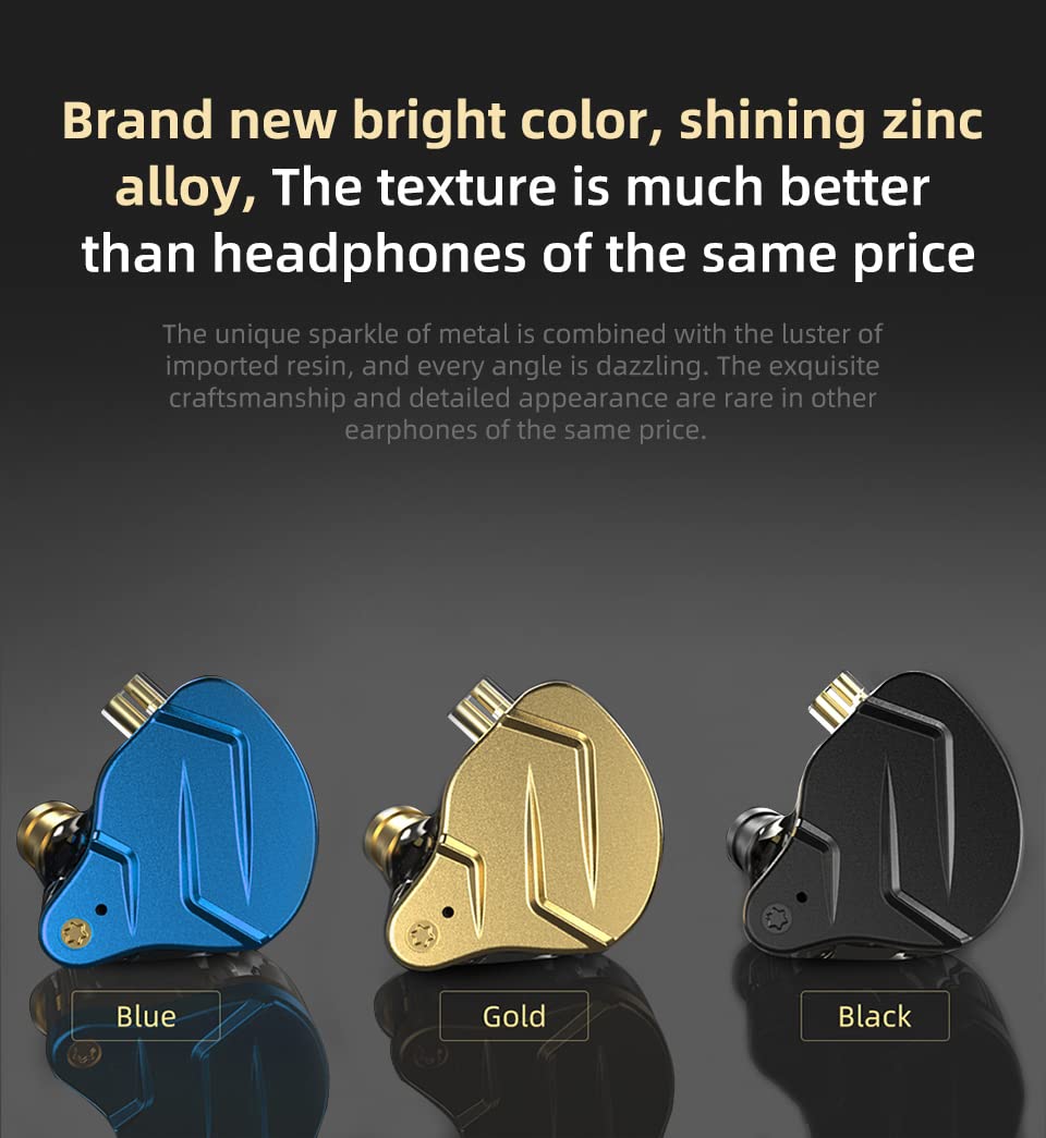 KZ ZSN Pro X Dual Driver In-Ear Earphones - 1BA + 1DD Hybrid HiFi Wired Earbuds for Gaming, Sports, Phone, Computer & Tablet (Includes Gift Set) | Perfect for Music, Workouts & Mobile Gaming