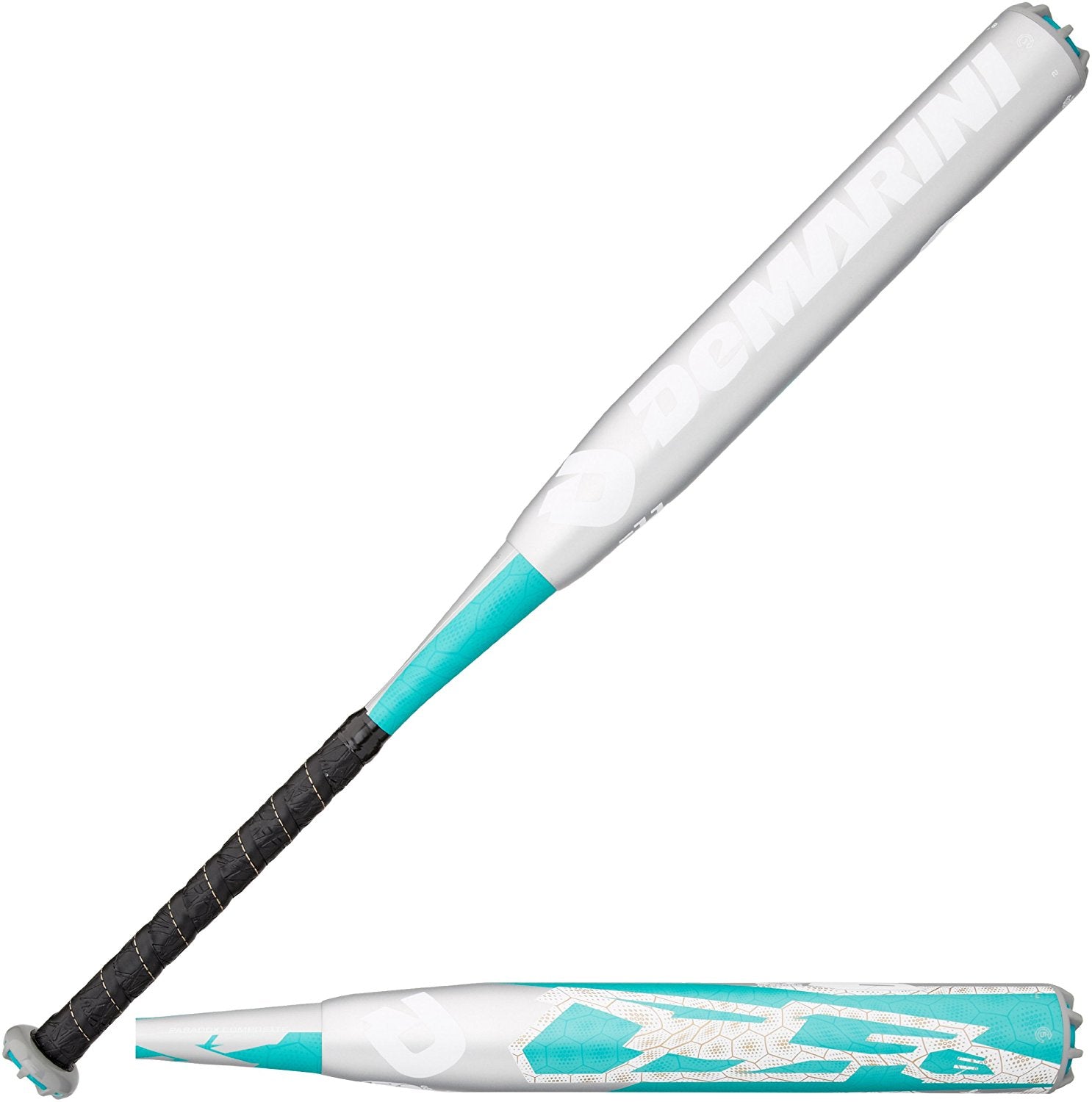 DeMarini CF6 Sprite 11 Fastpitch Softball Bat - 30 Inch, 19 Ounce, Teal & Grey - Perfect for Youth & High School Softball Games & Tournaments