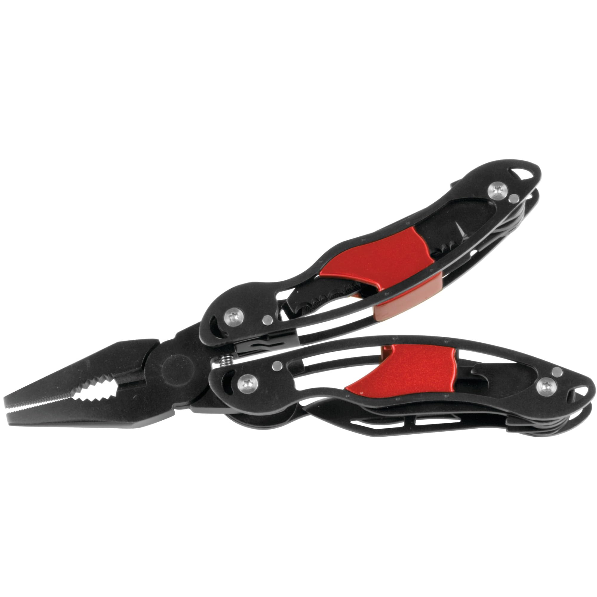Performance Tool W9305 Black Stainless Steel 12-in-1 Multi-Tool - Compact & Durable for Camping, Hiking, Emergency & DIY Projects (Single Unit)