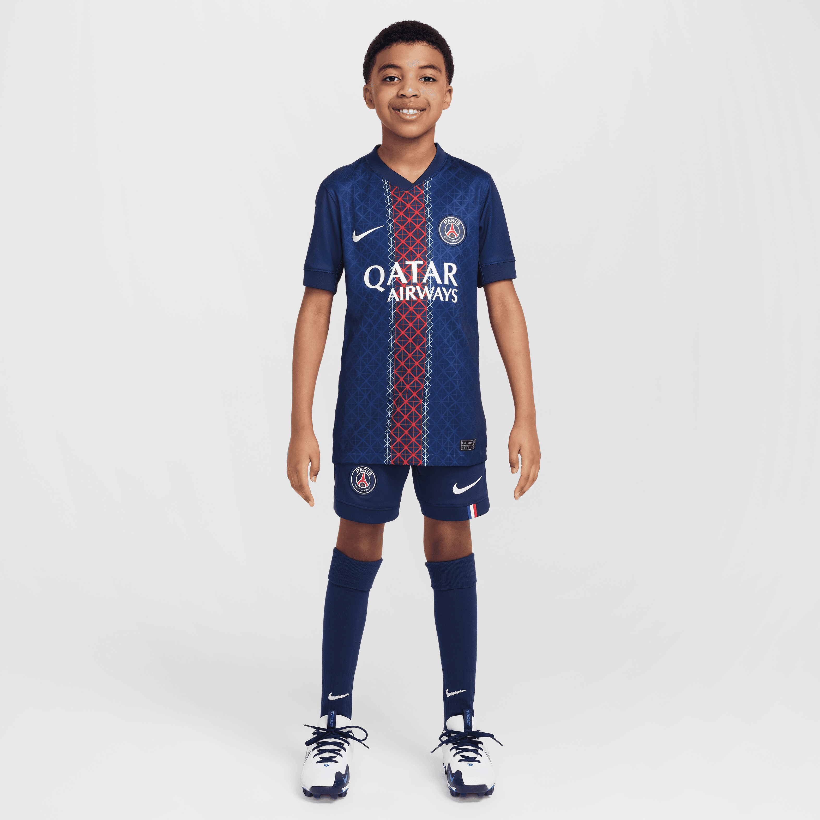 Paris Saint Germain Youth Stadium Home Jersey 2025-2026 - Official PSG Soccer Jersey for Kids - Perfect for Games, Training & Fan Support