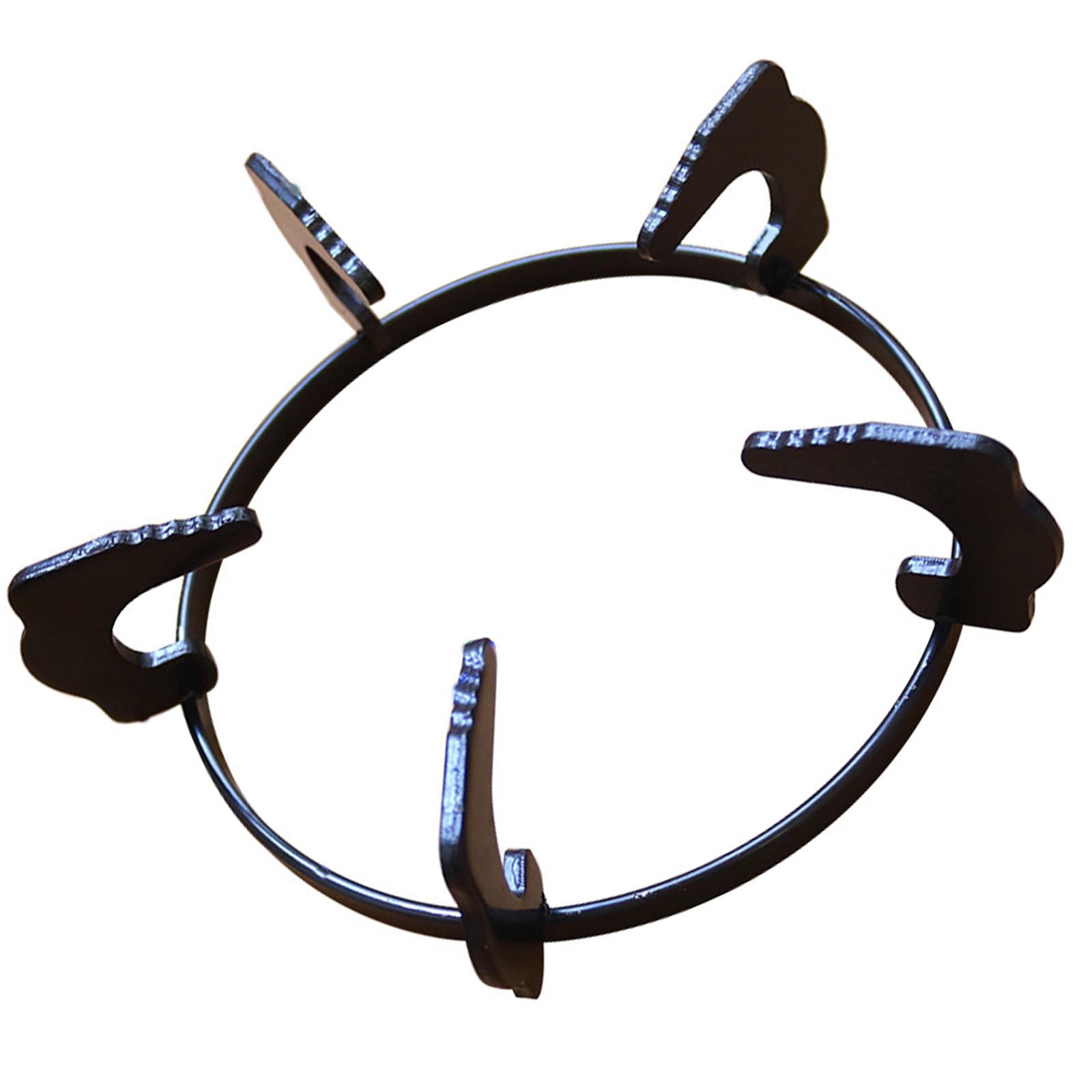 Non-Slip Iron Wok Support Rings - 20.2cm Sturdy Cooking Stand for Woks & Pots - Perfect for Stovetop, Gas Burner & Outdoor Cooking