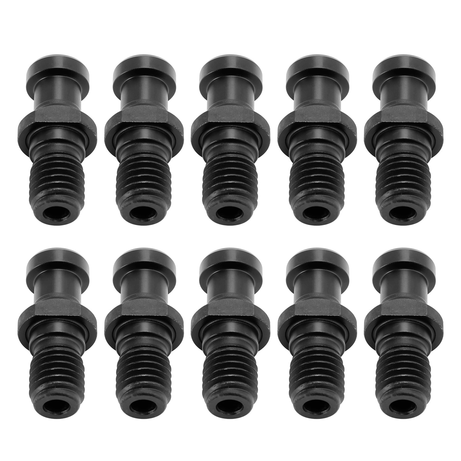10x CAT40 15° 0.747 Pull Stud Coolant Thru Retention Knob for DMG Mori & Doosan CNC Machines - Perfect for High-Speed Milling & Precision Machining