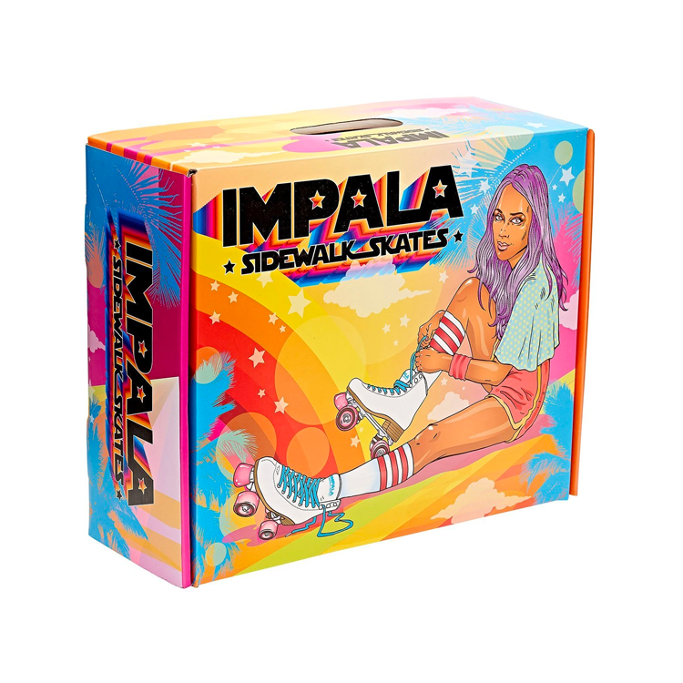 Impala Quad Roller Skates for Women - Pink Retro Roller Skates for Outdoor & Indoor Skating, Rink, Fitness, and Fun