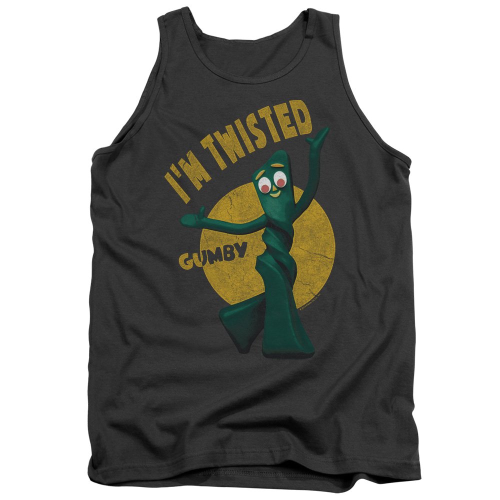 Gumby Twisted Unisex Tank Top for Men & Women - Soft Cotton Casual Wear for Summer, Gym, and Street Fashion