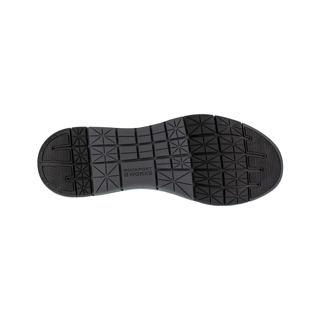 Primetime Casuals Men's Steel Toe Slip On Work Shoes - Black Safety Shoes for Construction, Warehouse & Industrial Work - Comfortable Non-Slip Work Boots for Electricians, Mechanics & Laborers