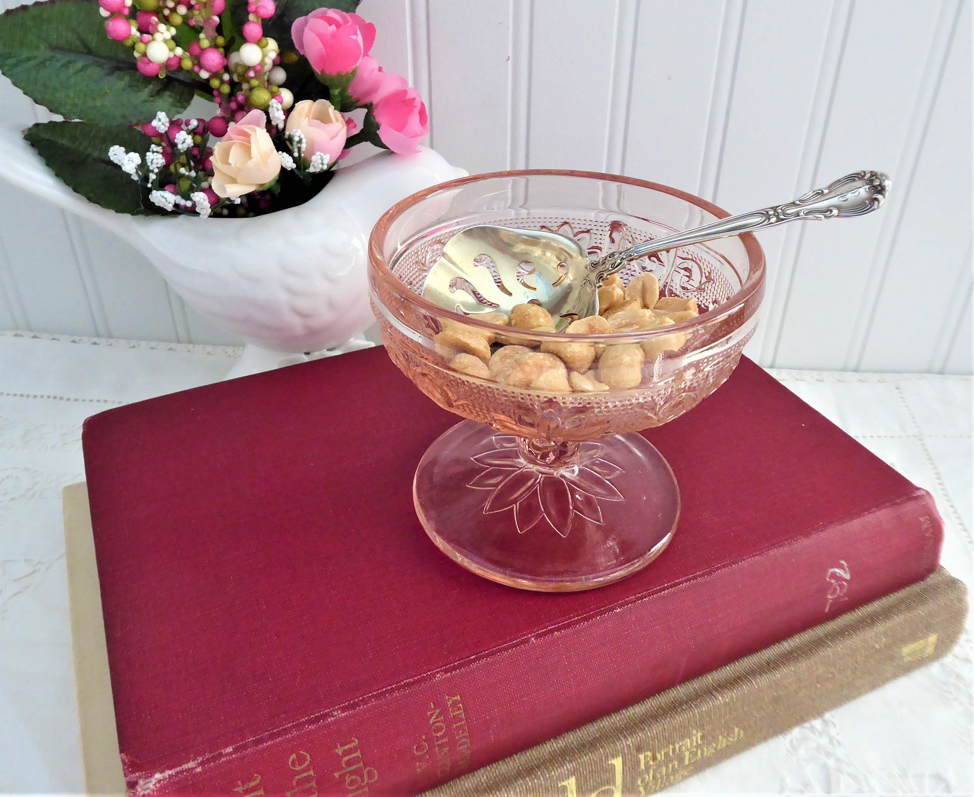 Gorham Chantilly Sterling Silver Bon Bon Spoon with Monogram Initial R - Elegant Nut Spoon for Afternoon Tea, Bridal Shower & Wedding Gifts