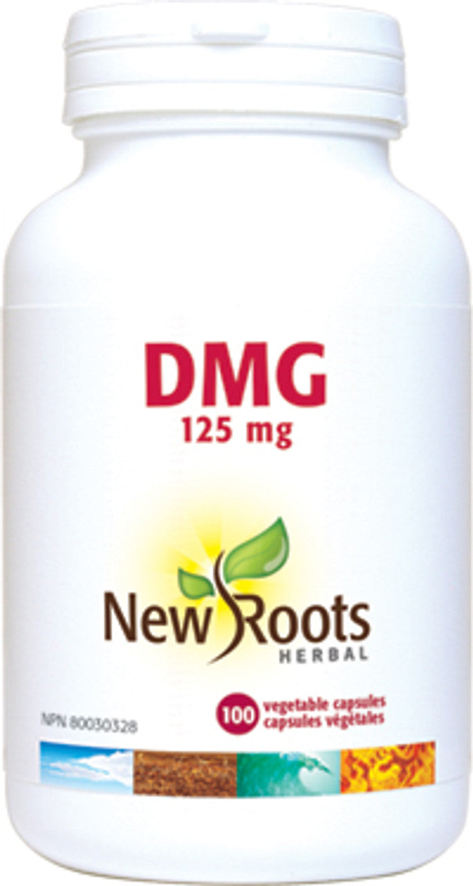 New Roots DMG 125mg 100 Veggie Caps - Supports Immune System & Cognitive Function - Perfect for Daily Wellness & Active Lifestyle