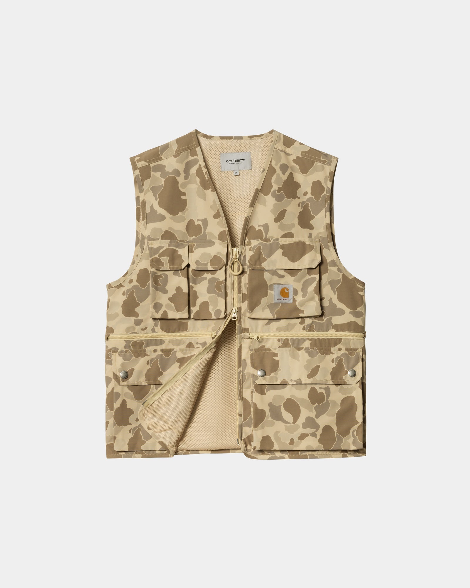 Irwin Vest for Men - Desert Duck Camo Hunting Jacket | Waterproof Outdoor Gear for Camping, Hiking & Shooting Range