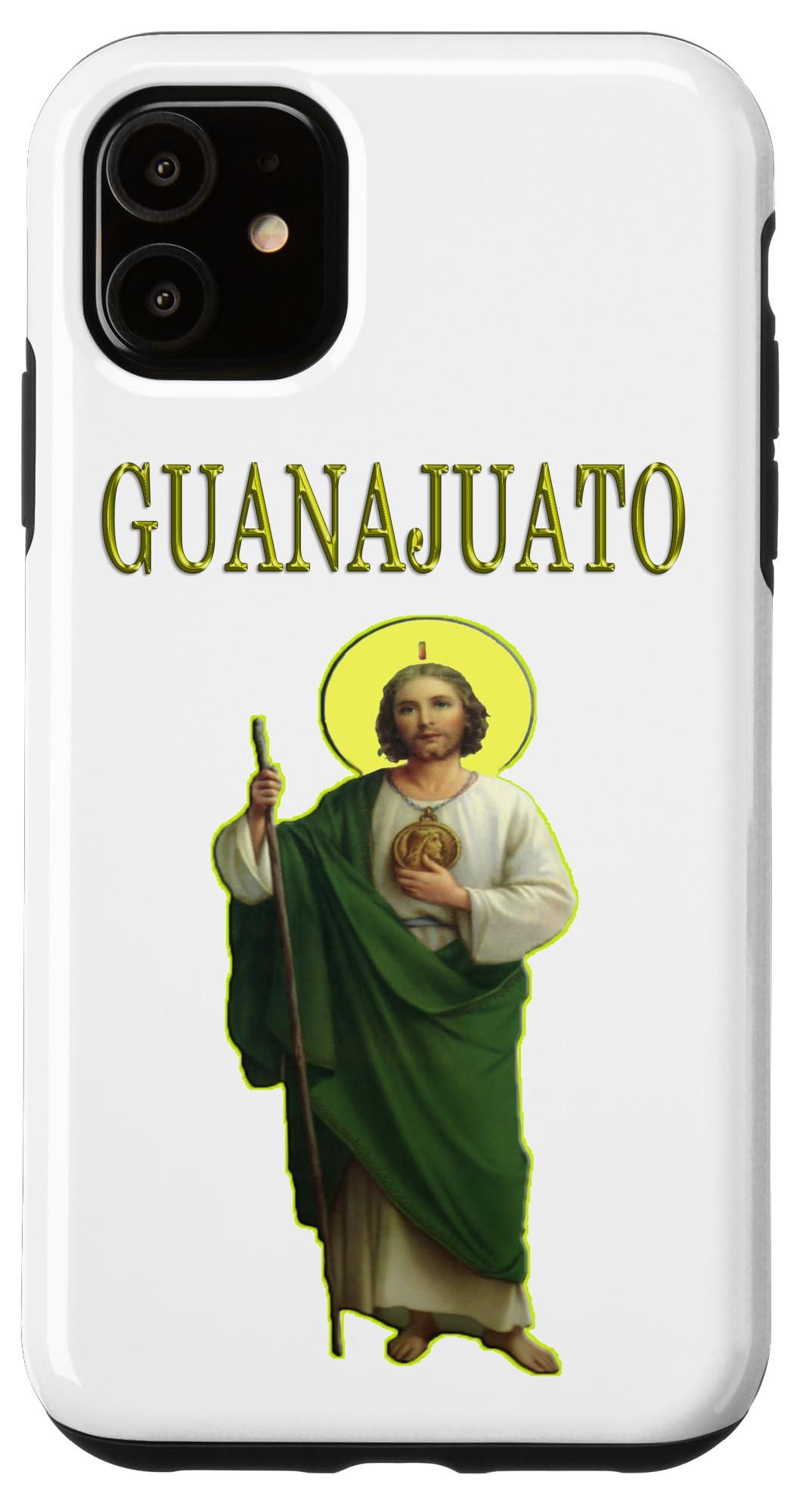 iPhone 11 Protective Phone Case with San Judas Tadeo Design - Durable Slim Cover for iPhone 11 - Perfect for Daily Use, Travel & Religious Devotion