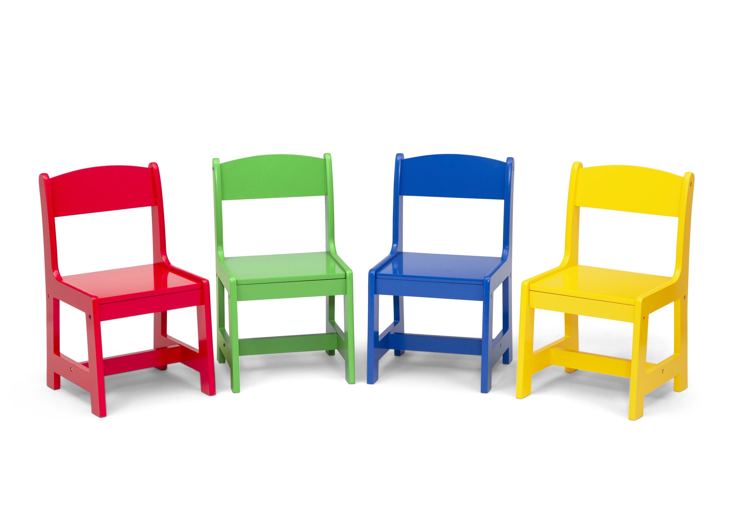 MySize Kids Table and Chairs Set - Adjustable Height Children's Play Table with 4 Matching Chairs - Perfect for Playroom, Classroom & Home Learning Activities