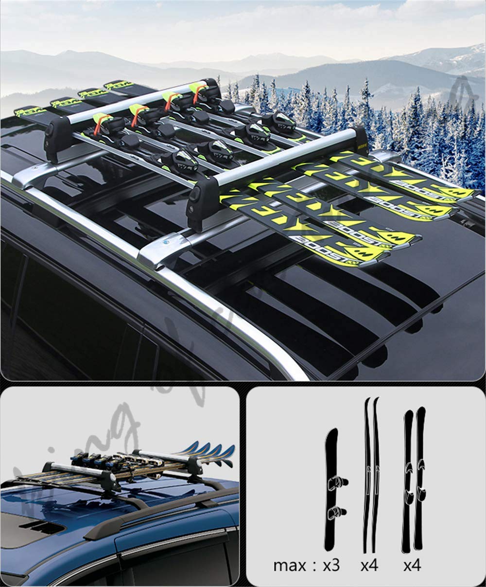 Black Crossbars Roof Rack for KIA Telluride 2019-2020 | Heavy Duty Ski Snowboard & Luggage Carrier | Perfect for Road Trips & Outdoor Adventures