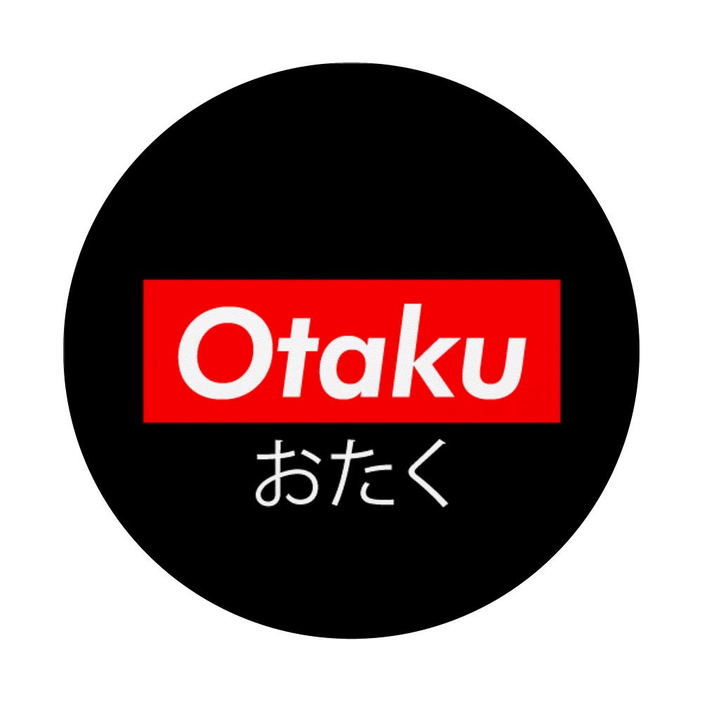 Otaku Funny Japanese Manga Anime PopSockets PopGrip - Swappable Phone Grip for iPhone, Samsung & Tablets | Perfect for Anime Fans, Gaming & Daily Use