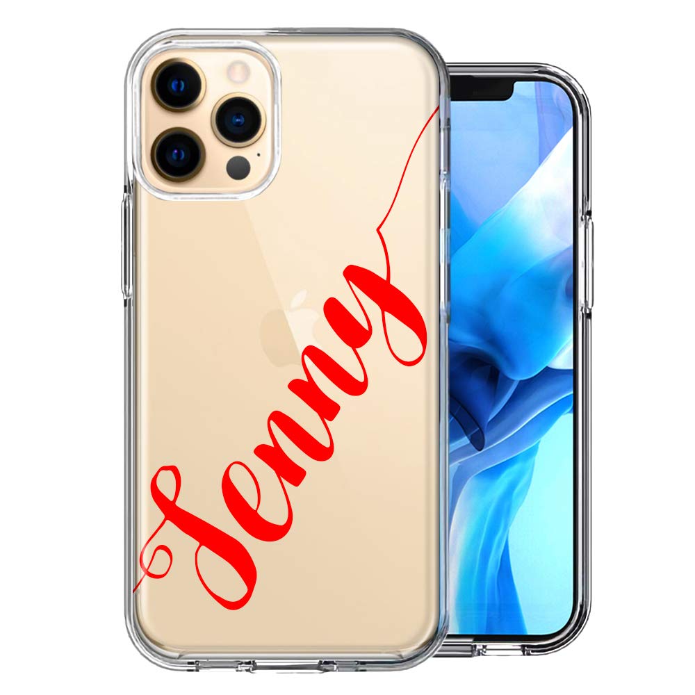 Custom Personalized Name Design Case for Apple iPhone 12 & 12 Pro - Handwritten Style Phone Cover with Your Own Text - Perfect for Gifts, Daily Use & Unique Style Expression