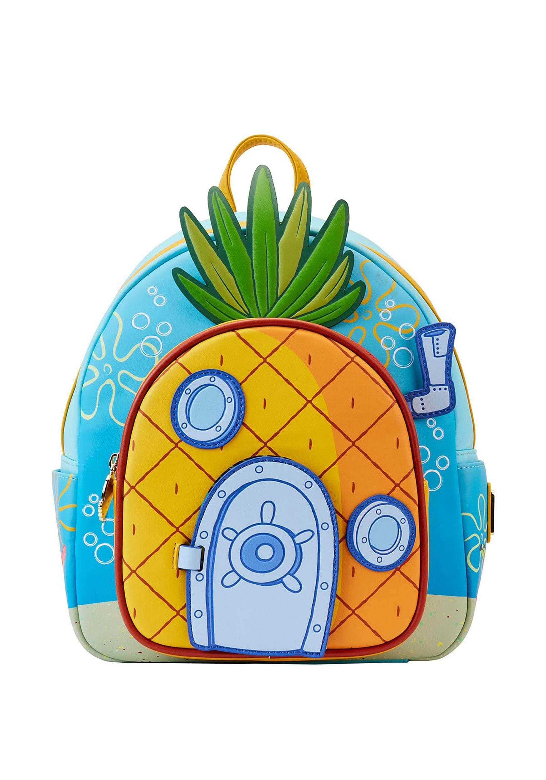 Loungefly Nickelodeon SpongeBob SquarePants Pineapple House Mini Backpack - Cute Cartoon Character Backpack for Women & Teens - Perfect for School, Travel, and Comic Conventions