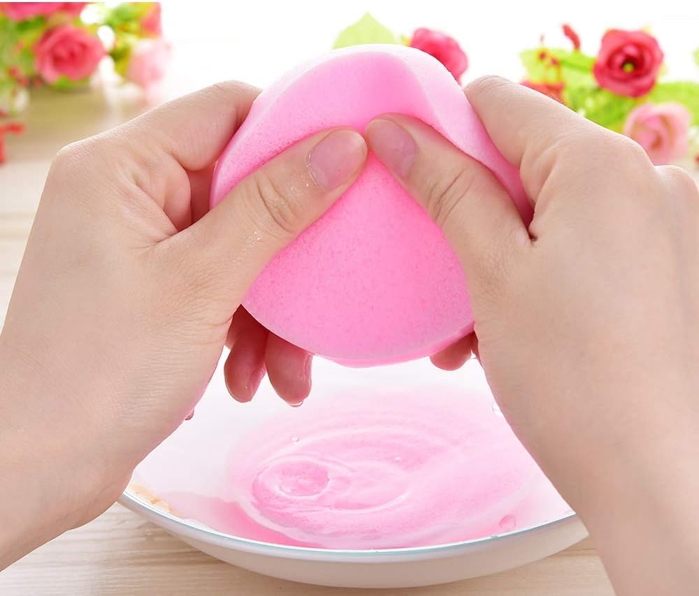 Mapperz Facial Cleansing Sponge Set - 12 Pack Exfoliating Wash Puff & Soft Cleansing Pads for Deep Pore Cleaning (Multicolor) - Perfect for Daily Skincare Routine & Makeup Removal