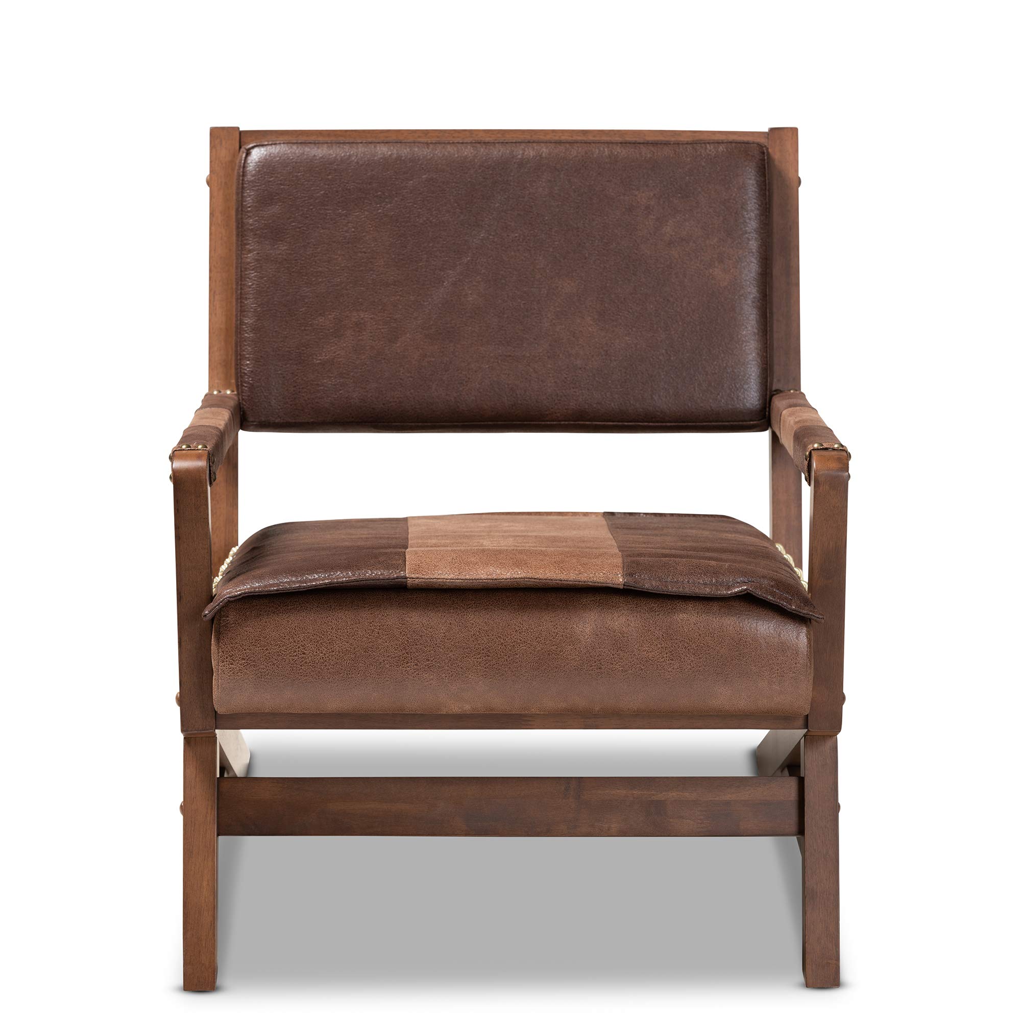 Baxton Studio Chairs - Modern Brown/Walnut Wooden Office Chair for Home & Workspace - Ergonomic Design for Comfortable Working & Studying
