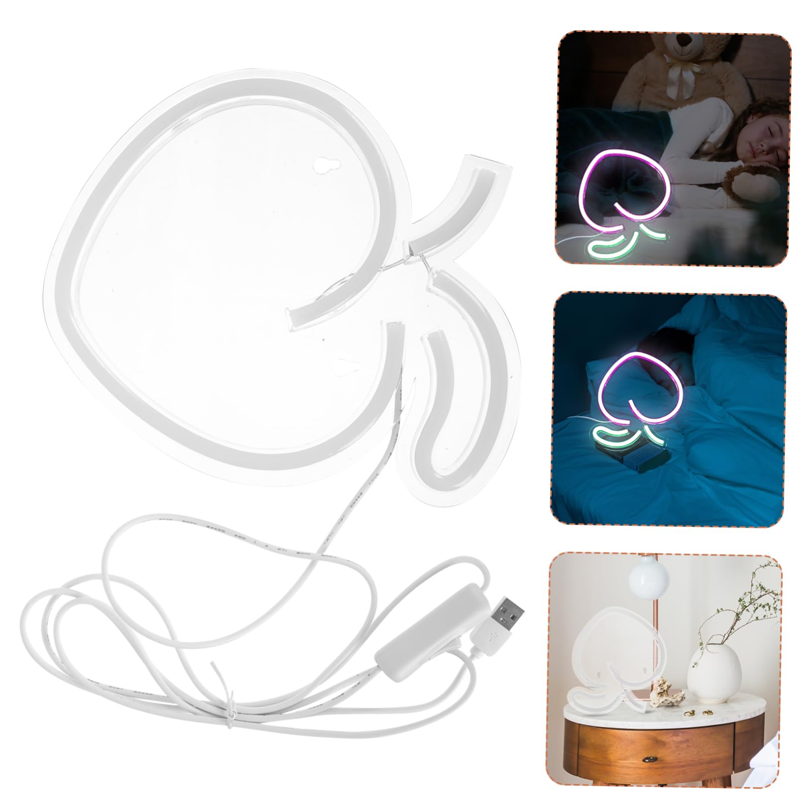 DOITOOL 7-Piece LED Neon Atmosphere Lamp Set - Modern Home Decor Lighting for Bedroom, Living Room, Bar | Dimmable Mood Light for Parties, Weddings & Indoor Decoration