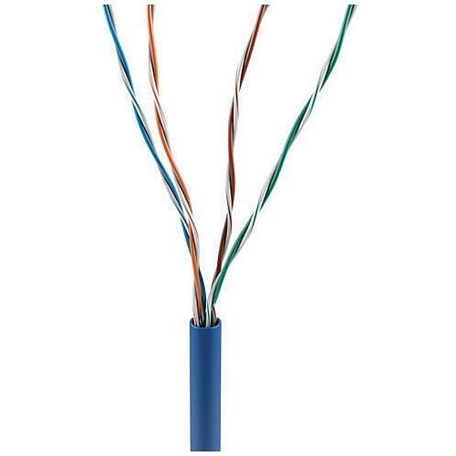 ADI PRO 0E CAT5e Riser Cable - 24/4 Solid BC, UTP, CMR/FT4 Rated, Sunlight Resistant, 1000ft (304.8m) Blue - Ideal for Indoor Networking, Data Centers & Office Installations