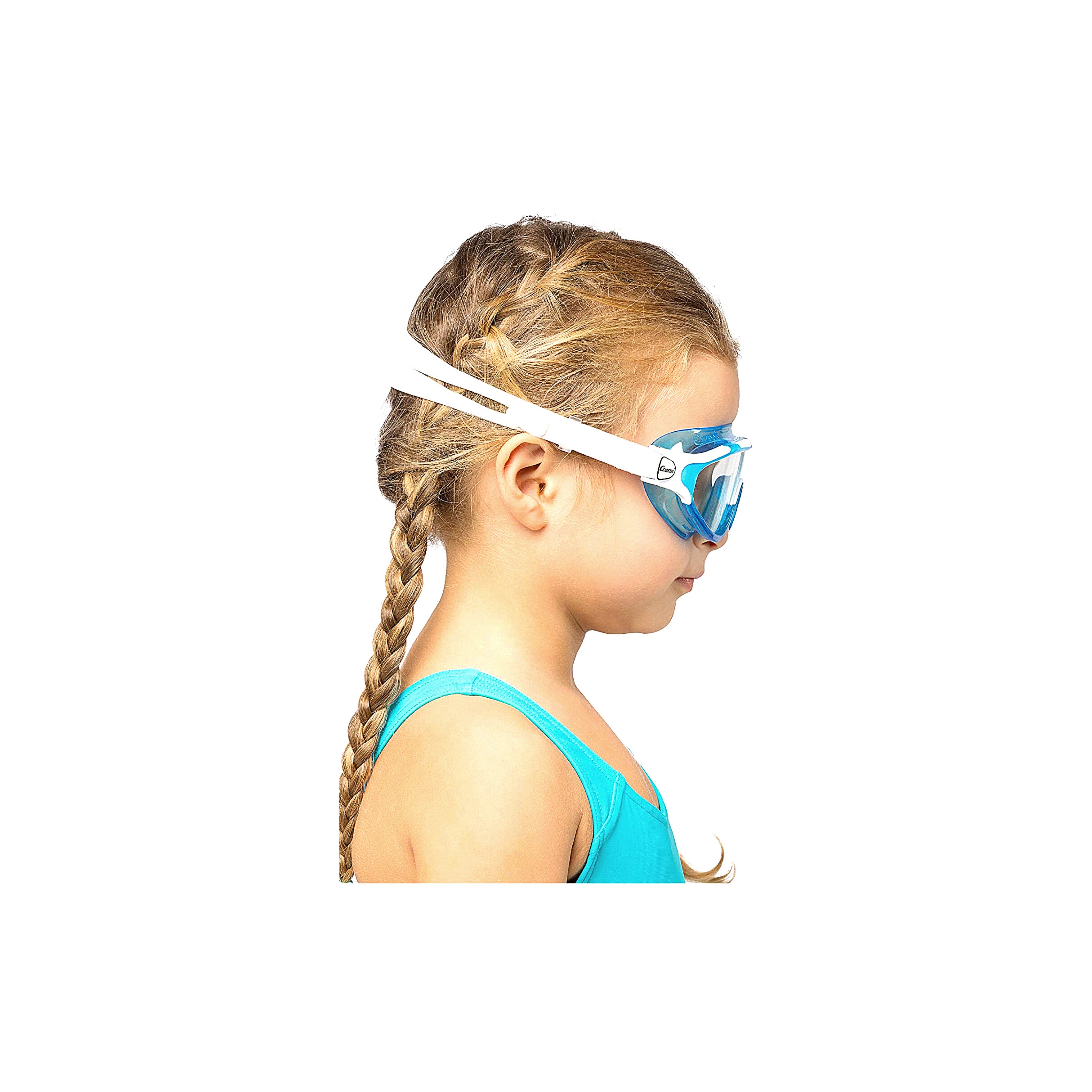 BALOO Cressi Professional Swim Goggles for Kids 2-7 Years Old - Anti-Fog UV Protection for Swimming Lessons & Pool Play